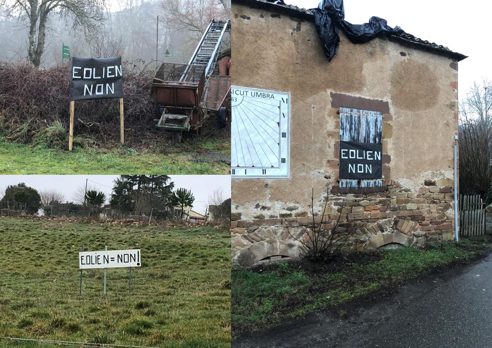 Les habitants en colère