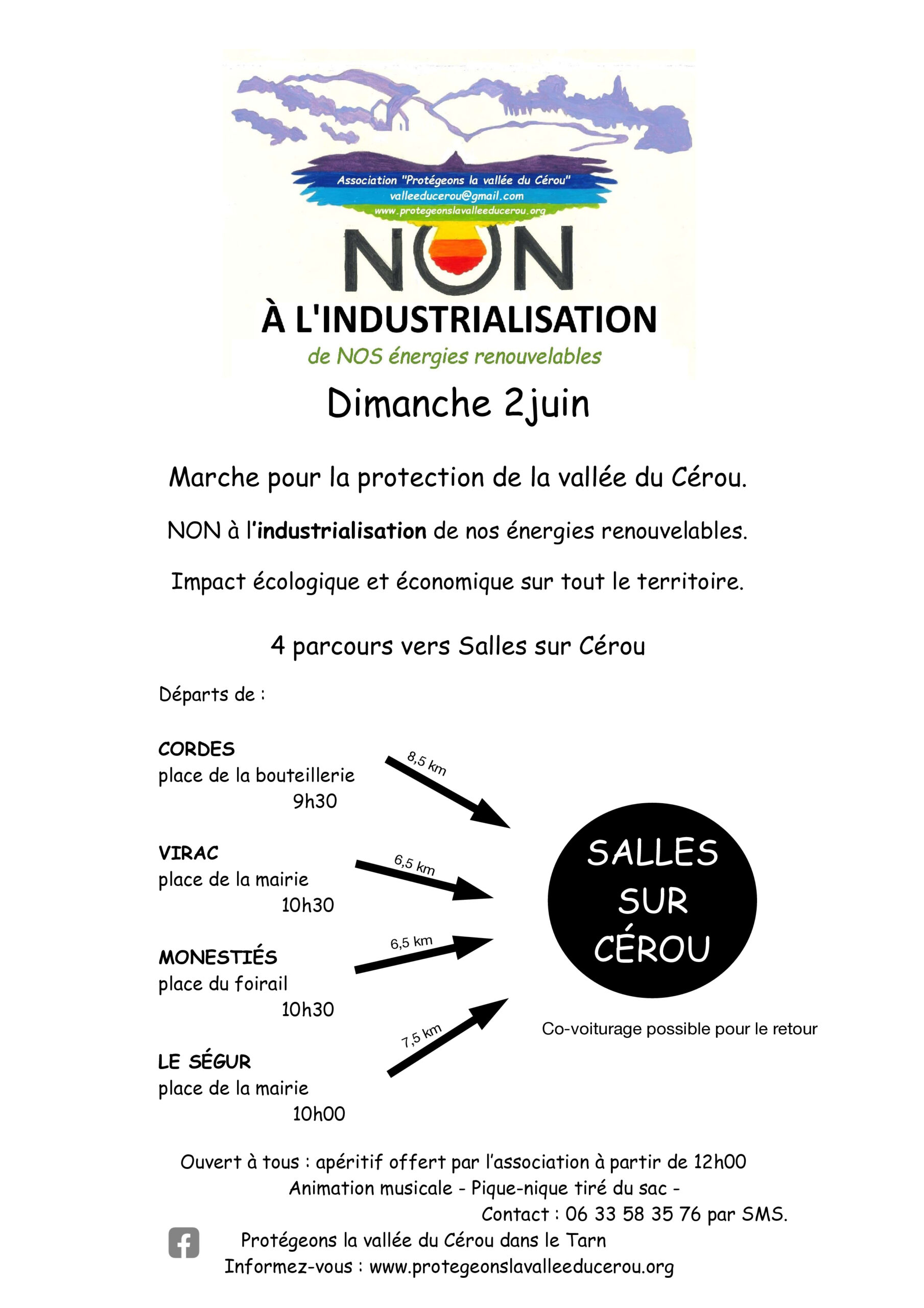 Flyer de la marche du 2 juin 2024